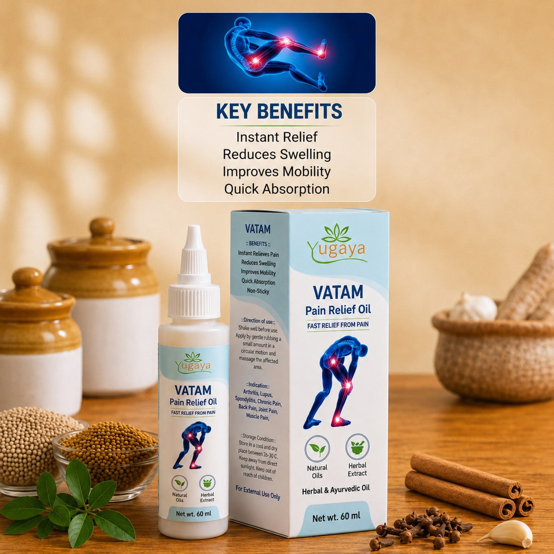 Yugaya VATAM Pain Relief Oil