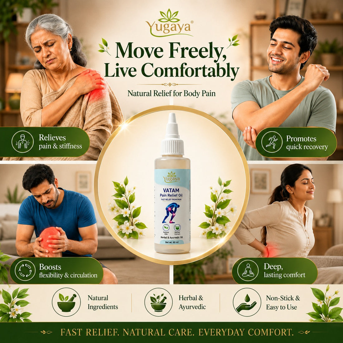 Yugaya VATAM Pain Relief Oil